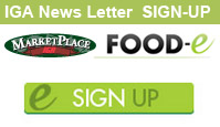 Sign Up For the MarketPlace IGA Newsletter